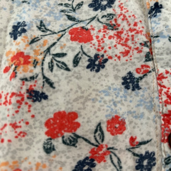 Flower print girl’s blouse - Picture 5 of 5